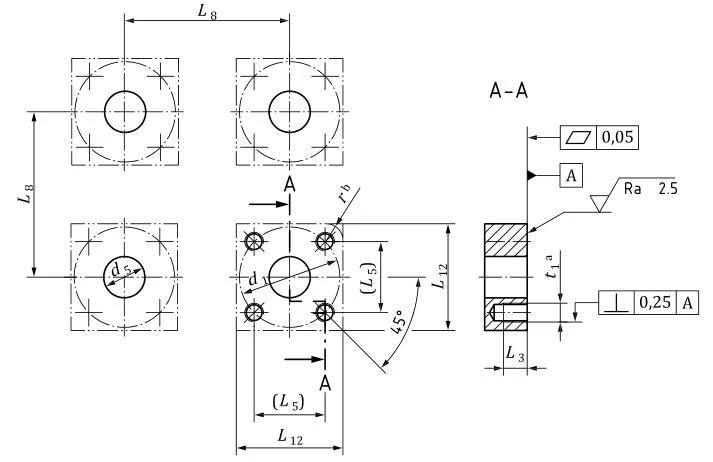 Hydraulic square flange port size Hydraulic square flange port size