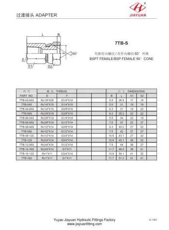 Adapter BSPT z obrotowym gniazdem BSP